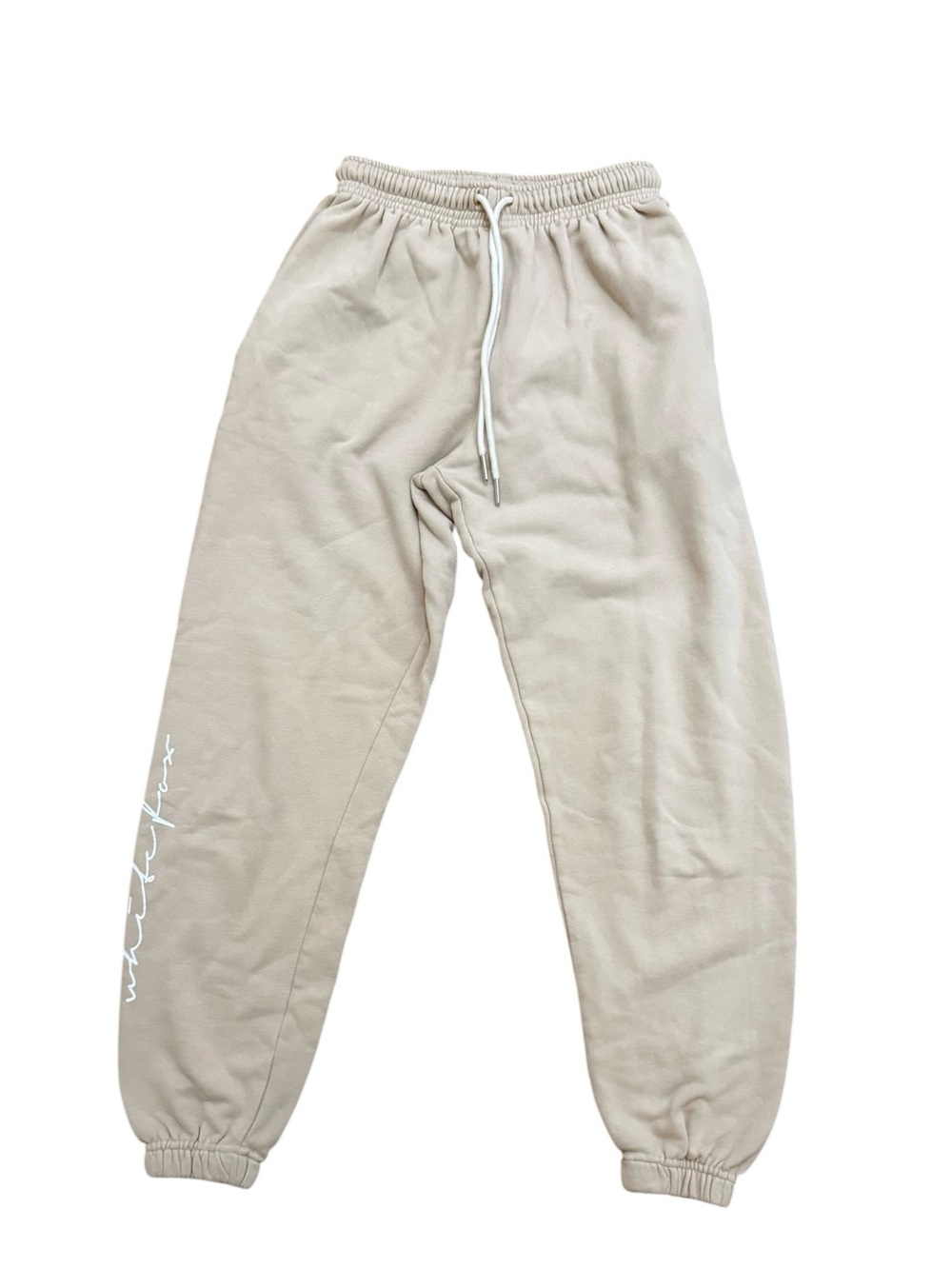 White Fox Boutique Beige Drawstring Joggers